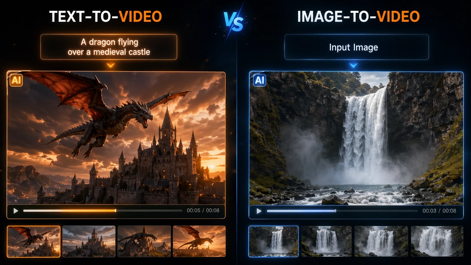 Text to Video vs Image to Video